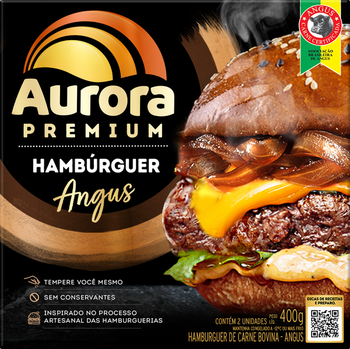 HAMBÚRGUER AURORA PREMIUM ANGUS 350G
