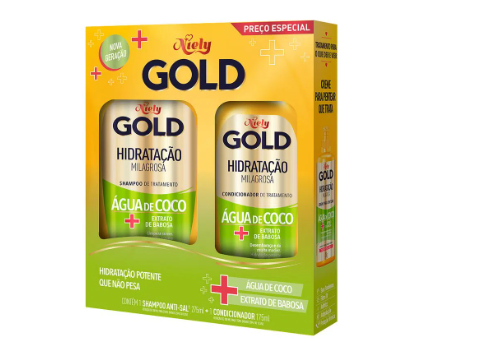 KIT NIELY GOLD SHAMP+COND - HIDRATAÇÃO M