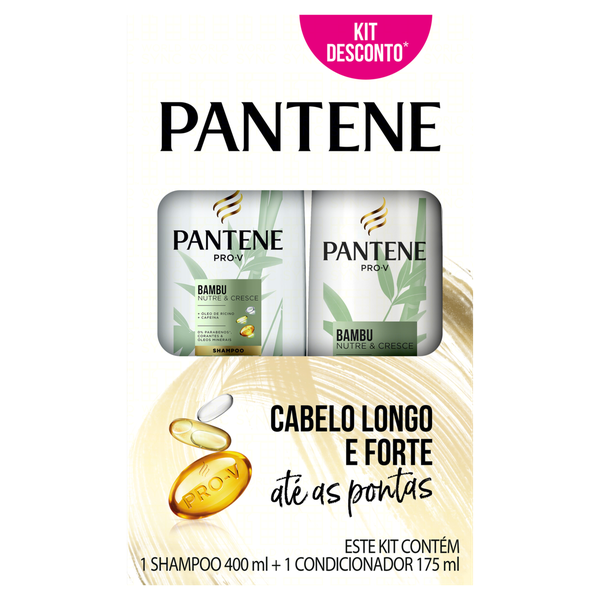 KIT PANTENE BAMBU SHAMPOO 400ML + COND 1