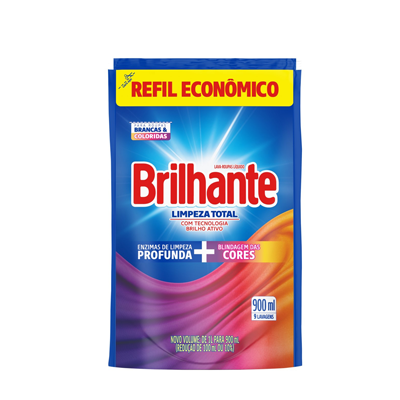 LAVA ROUPA BRILHANTE REFIL 900ML