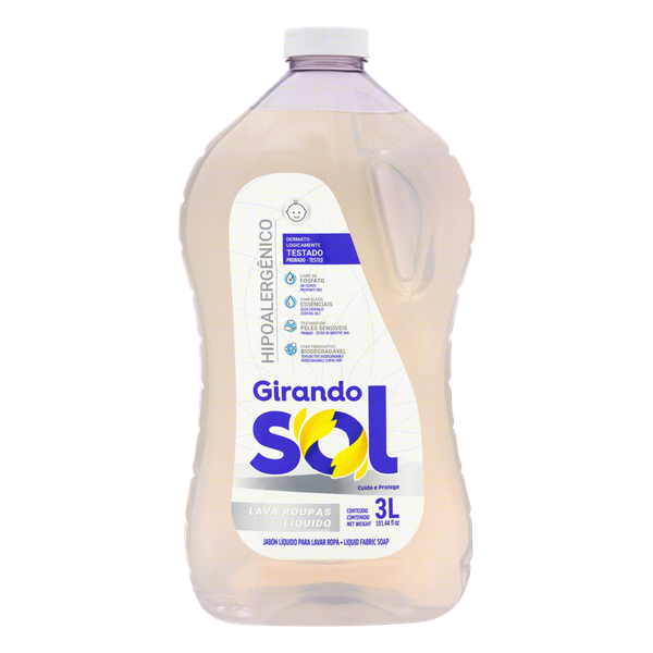 LAVA ROUPAS GIRANDO SOL HIPOALERGENICO 3