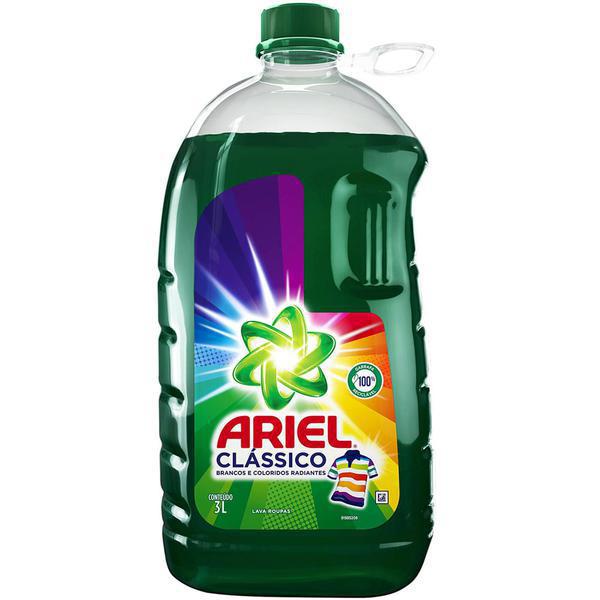 LAVA ROUPAS LÍQUIDO ARIEL CLÁSSICO 3L