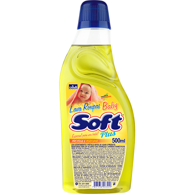 LAVA ROUPAS LÍQUIDO SOFT PLUS BEBÊ 500ML