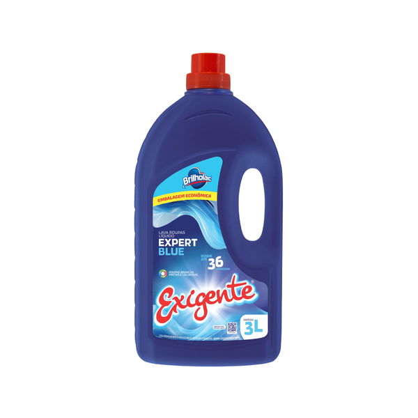 LAVA ROUPAS LIQ EXIGENTE EXPERT BLUE 3L