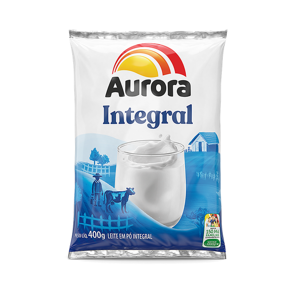 LEITE EM PÓ AURORA INTEGRAL 400G 770