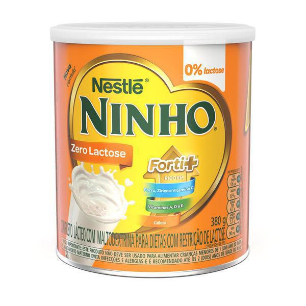 LEITE EM PÓ NINHO 0% LACTOSE FORTI+ 380G
