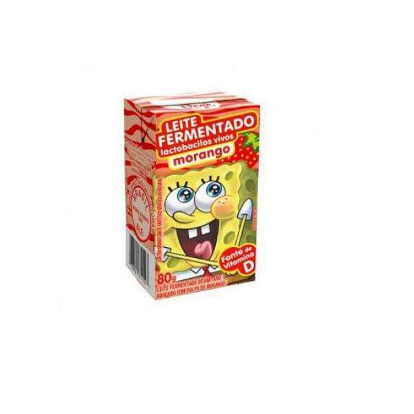 LEITE FERMENTADO BOB ESPONJA MORANGO 80G