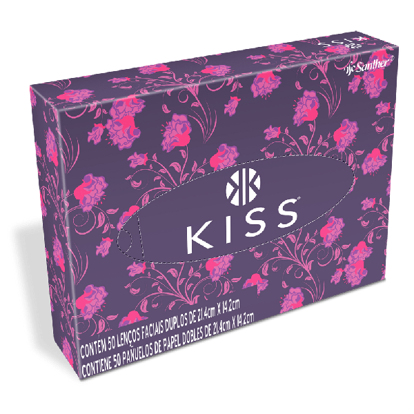 LENÇO FACIAL KISS 50UN