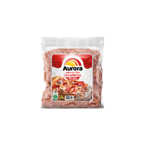 LINGUIÇA AURORA CALABRESA FATIADA 1KG