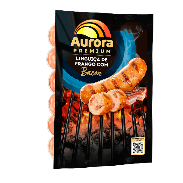 LINGUIÇA AURORA PREMIUM DE FRANGO COM BA