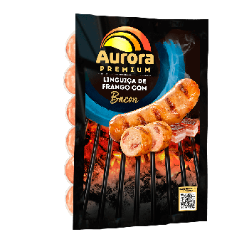 LINGUIÇA AURORA PREMIUM DE FRANGO COM BA