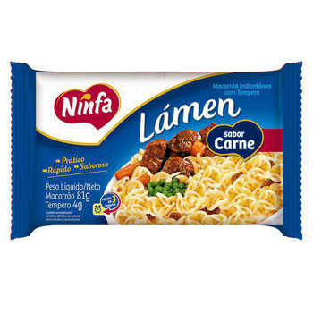 MACARRÃO INSTANTÂNEO NINFA CARNE 70G