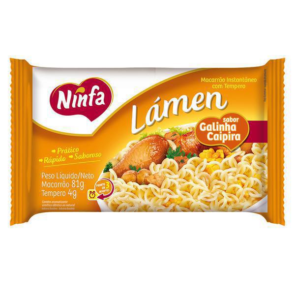 MACARRÃO INSTANTÂNEO NINFA GALINHA CAIPI