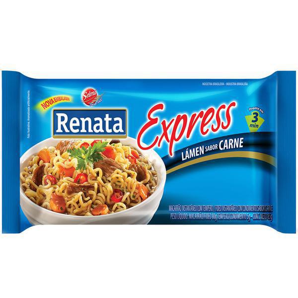 MACARRÃO INSTANTÂNEO RENATA CARNE 85G