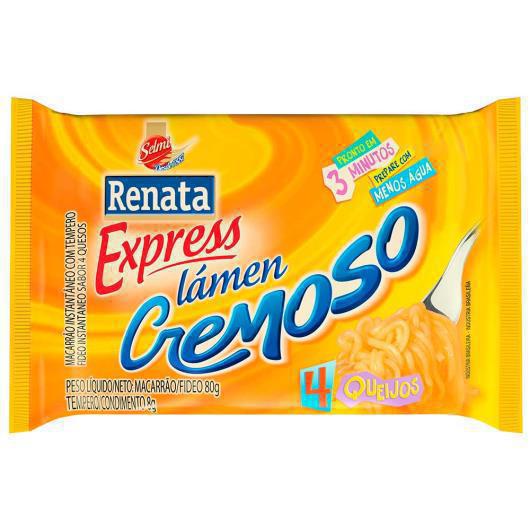 MACARRÃO INSTANTÂNEO RENATA CREMOSO 4 QU