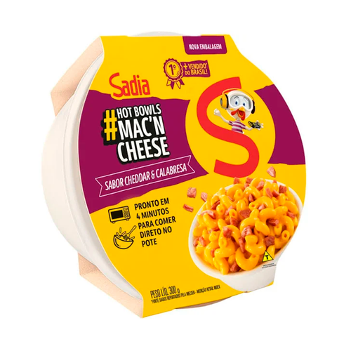 MACARRÃO SADIA HOT BOWLS MAC'N CHEESE CH