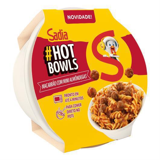 MACARRÃO SADIA HOT BOWLS MINI ALMÔNDEGAS