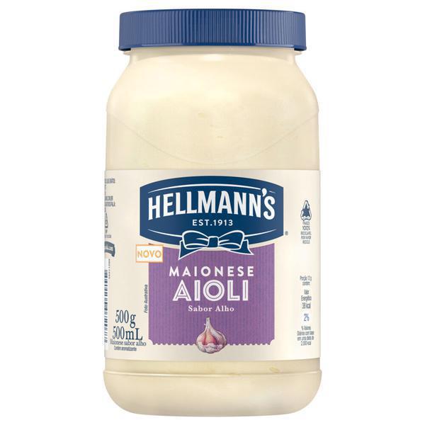 MAIONESE HELLMANN'S ALHO 500G