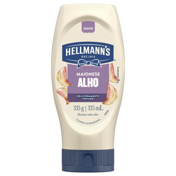 MAIONESE HELLMANN'S SQUEZZE ALHO 335G