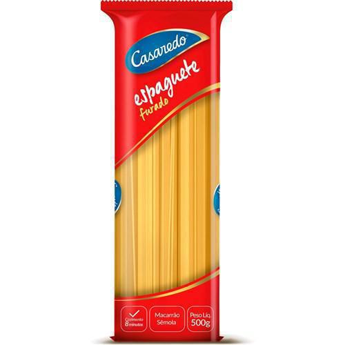 MASSA CASAREDO SÊMOLA FURADINHO 500G