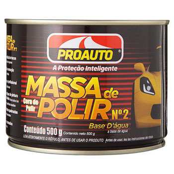 MASSA DE POLIR PROAUTO N 2 500G