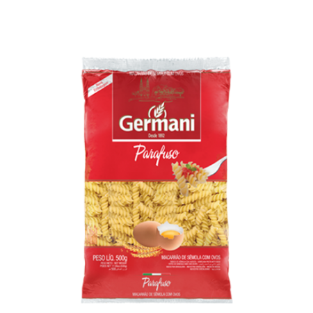 MASSA GERMANI C/ OVOS PARAFUSO 500G