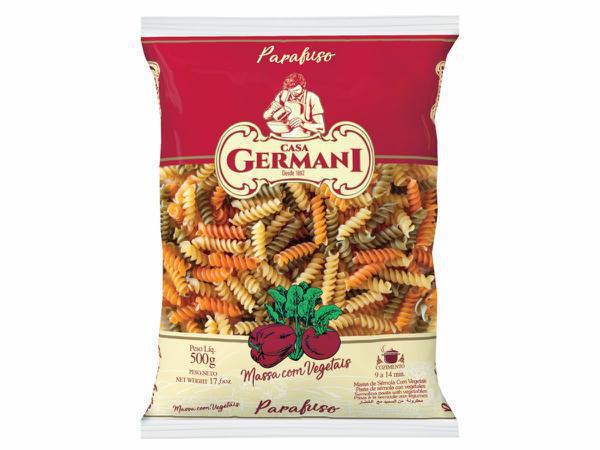 MASSA GERMANI PARAFUSO VEGETAIS 500G