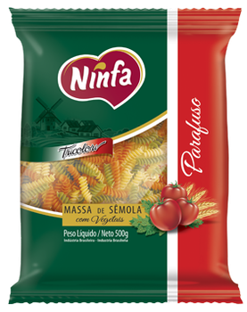 MASSA NINFA SÊMOLA PARAFUSO TRICOLORI 500G