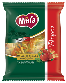 MASSA NINFA SÊMOLA PARAFUSO TRICOLORI 50