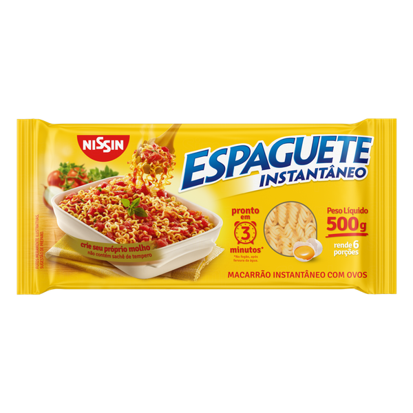 MASSA NISSIN ESPAGUETE T-3 500G