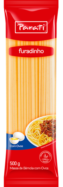 MASSA PARATI C/ OVOS ESPAGUETE FURADINHO
