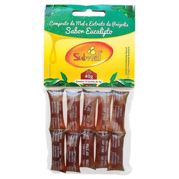 MEL DE ABELHA SULMEL PRÓPOLIS EUCALIPTO SACHÊ 40G