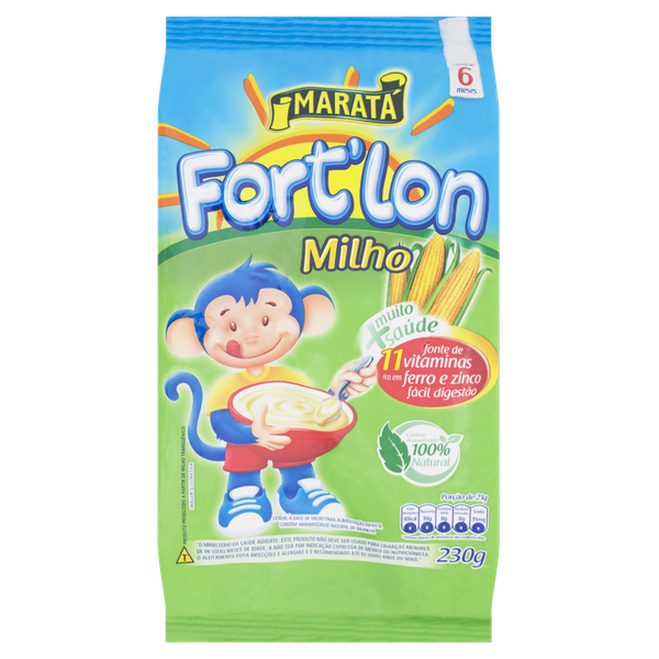 MINGAU FORT'LON MARATÁ MILHO 180G