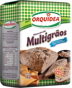 MISTURA P/ PÃO MULTIGRÃOS ORQUÍDEA 1KG