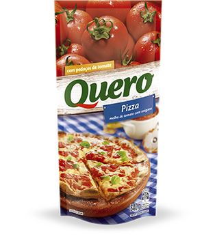 MOLHO PRONTO QUERO PIZZA SACO 340G