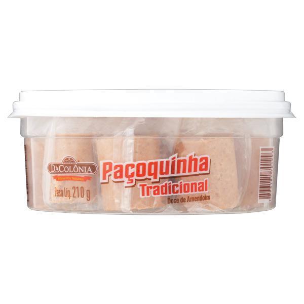 PAÇOQUINHA DACOLÔNIA ROLHA 210G