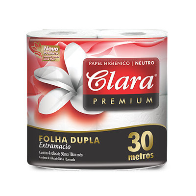 PAPEL HIGIÊNICO CLARA FOLHA DUPLA C/ 04X