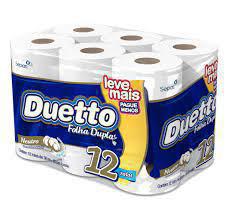 PAPEL HIGIÊNICO DUETTO FOLHA TRIP NEUTRO