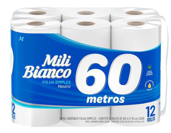 PAPEL HIGIENICO MILI BIANCO NEU 12X60MT