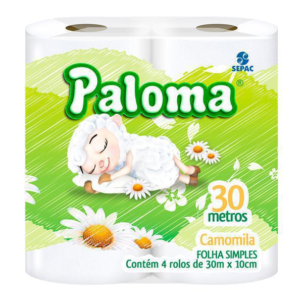 PAPEL HIGIENICO PALOMA CAMOMILA 30MT C/4