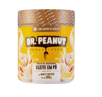 PASTA DE AMENDOIM DR.PEANUT LEITE EM PÓ 