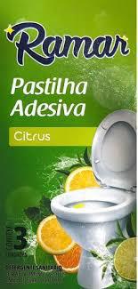 PASTILHA SANITÁRIA ADESIVA RAMAR CITRUS C/3 UND
