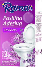 PASTILHA SANITÁRIA ADESIVA RAMAR LAVANDA C/3 UND