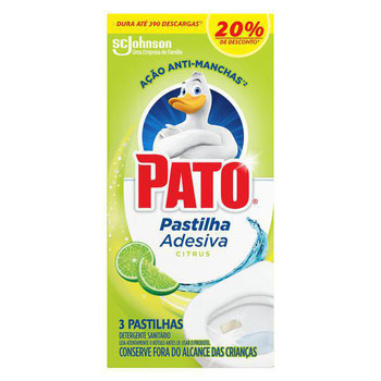 PASTILHA SANITARIA ADESIVA PATO CITRUS C