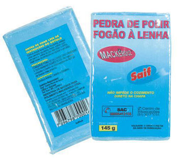 PEDRA MACKERDUZ P/ POLIR FOGÃO AZUL 145G