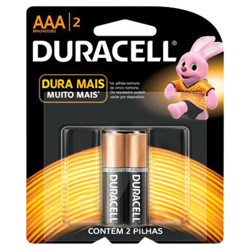 PILHA DURACELL PALITO AAA C/ 2UN