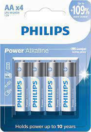 PILHAS PHILIPS POWER ALCALINA AA C/ 4UN