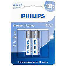 PILHAS PHILIPS POWER ALCALINAD C/ 2UN