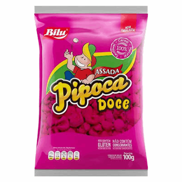 PIPOCA DOCE BILU 100/80G