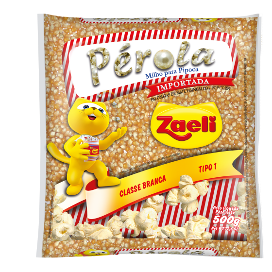 PIPOCA ZAELI PÉROLA 500G